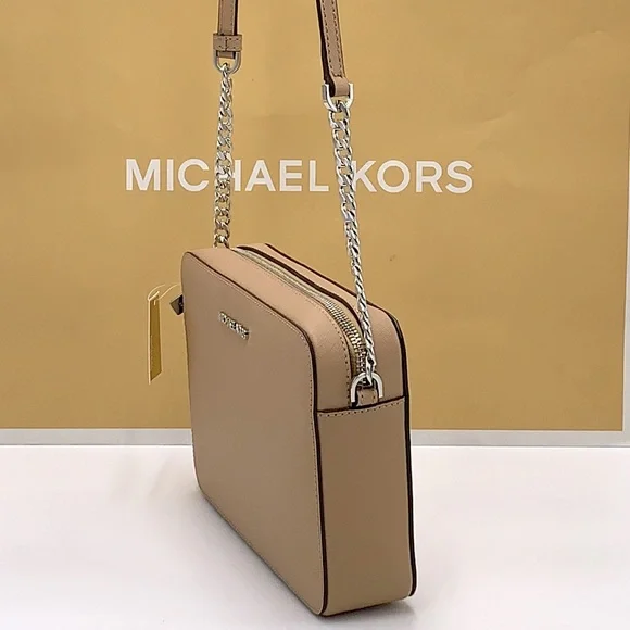 MICHAEL KORS LARGE EAST WEST CROSSBODY CAMEL COLOR - Picture 13 of 15
